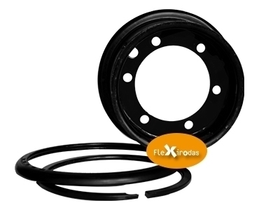 RODA PARA EMPILHADEIRA 650X10 TOYOTA FG20/25/30 COM ANEL E TRAVA